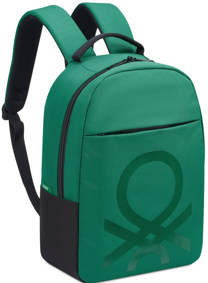 UNITED COLORS OF BENETTON Fabrica Round 15.6'' Laptop Backpack - Green - Image 2